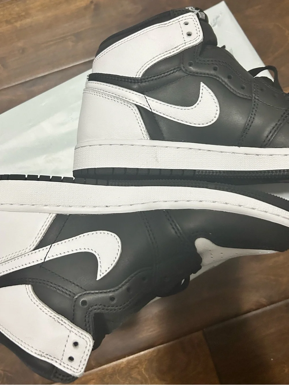 Nike Kids Black and White High-Top Sneakers - Picture 4 of 16